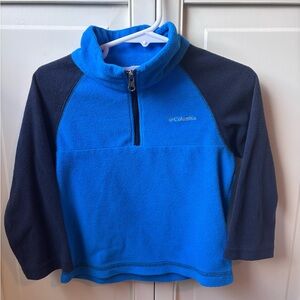 Columbia Toddler Blue and Black Fleece Pullover